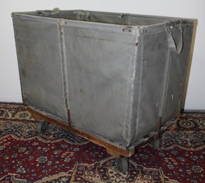 Vintage Grey Laundry Hamper