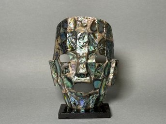 Gorgeous Abalone Shell Mask Figure