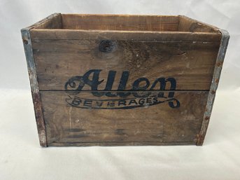 Unusual Allen Beverage Crate 1950s