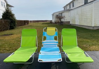 Trio Of Collapsible Lounge Chairs