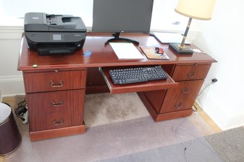 24 X 66 X 29 Mahogany Desk