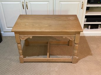 Vintage Carved Wooden Side Table