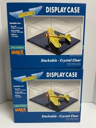 Pair Of IMEX Air Craft Models' Display Case.(#214)
