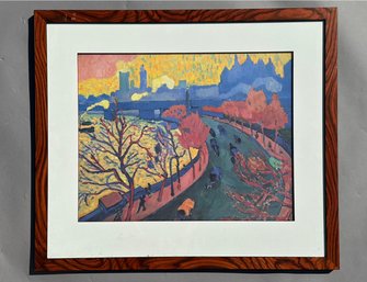 A Vintage Serigraph - Central Park