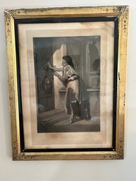 Early Lithograph With Fantastic Vintage Frame