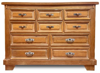 A Paneled Oak Dresser, 'Taos' By Lexington Furniture