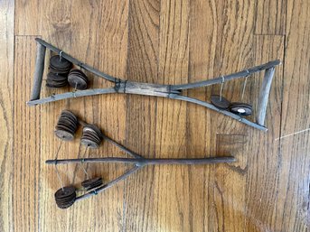 Two African Rattle Sistrum Instruments From Kenya