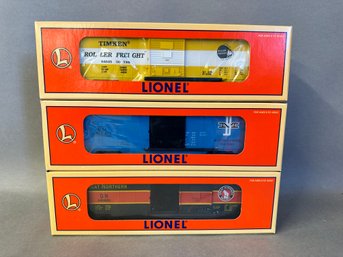 NIB Lionel Trains Three Pack: 6464 Boxcar Series VII,  6-29209