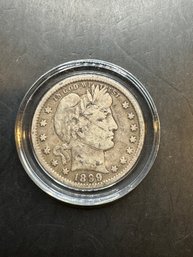 1899 Barber Silver Quarter