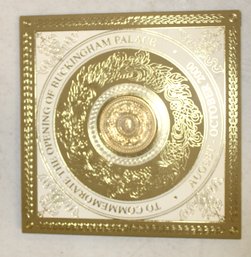 2000 Mint Coin Medallion Commemorating The Opening Of Buckenham Palace