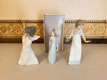 Group Of 3 Lladro Figurines In Excellent Condition