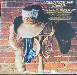VOLUNTEER JAM 3 AND 4 -  CHARLIE DANIELS BAND  & GUESTS - 2 RECORD SET - VG CONDITION