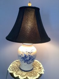 Blue And White Table Lamp Made In Italy