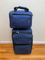 2 Pieces Of Atlantic Luggage Suitcase And Carry On