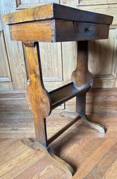 Vintage Sewing Table With Drawer