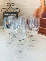Set  Of 10 SCHOTT ZWIESEL For POTTERY BARN White Wine Glasses