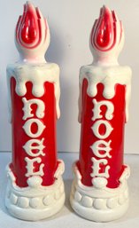 1970 Christmas Noel Candles