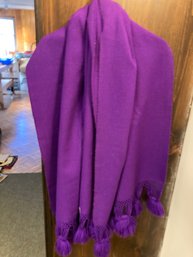 Pretty Purple Wool Scarf