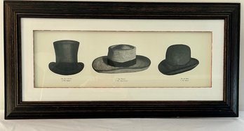 Art Print Framed - 3 Hats