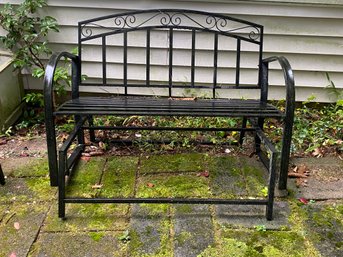 Metal Outdoor Glider Bench