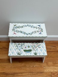 Painted Dragonfly Step Stool