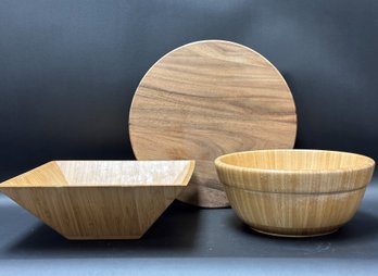 Pampered Chef & Magnolia Entertaining Pieces In Wood