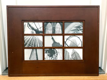 A Wood 'Window' Style Frame By Pottery Barn