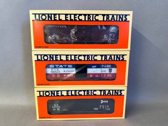 NIB Lionel Trains Three Pack: 6464 Boxcar Series IV, 619272