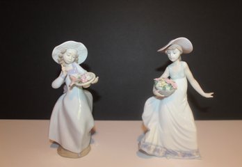 Beautiful Pair Of LLadro Figurines #3