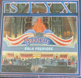 STYX - Paradise Theater- GF - Etched LP Vinyl Album - SP-3719 - GREAT CONDITION