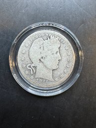 1916-D Barber Silver Quarter