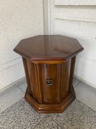 Vintage Solid Wood Ethan Allen Style Octagon Table