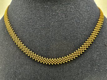 18K Gold Mesh Necklace, Japan, Approx. 12 Grams