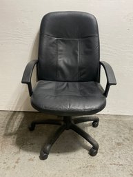 Black Vinyl Office Chair