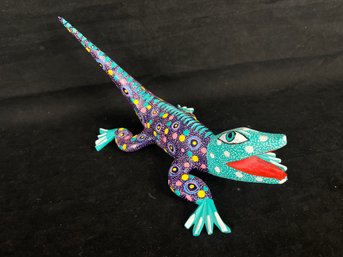 Lizard Alebrijes Art Sculpture