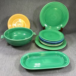 Original Vintage Piece 10 Piece Lot Of FIESTA / FIESTAWARE - Nice Lot - Don't See Any Damage - Great Lot !