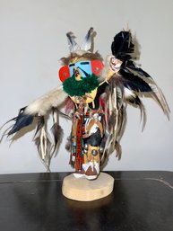 Native American Hopi Eagle Dancer Sculpture By RW Jean