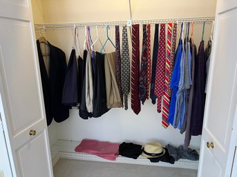 Closet Lot Of Mens Clothing And Ties