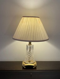 Brass And Crystal Table Lamp