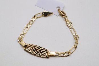 Beautiful ID Bracelet Gold Plated