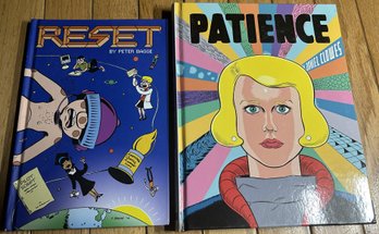 Pair Of Adult-themed Hardcover Graphic Novels In Excellent Condition- PATIENCE And RESET