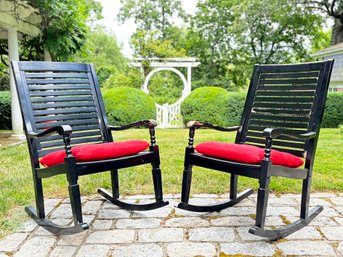 A Pair Of Frontage Porch Rockers With Sunbrella Cushions - AS IS