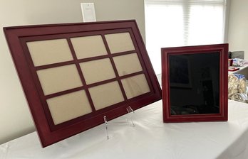 2 Red/Burgundy Frames