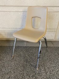 Vintage School Style Plastic Bucket Chair