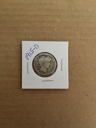 Beautiful 1915 - D Barber Quarter, Silver Coin