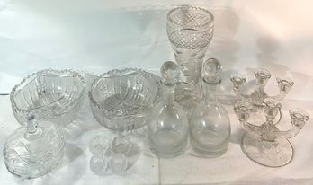Glassware Decor Lot
