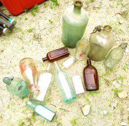 Antique Bottles Peptonoids Horseradish And Purity Milk