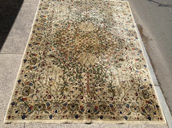 Vintage Hand-knotted TABRIZ RUG- Room Sized 11'3' By 8' 2'