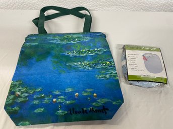 Pop Up Hamper And Claude Monet Tote Bag