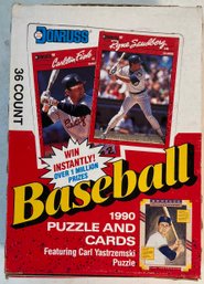 1990 Baseball Puzzle And Cards